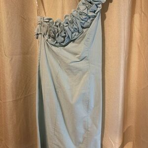 Lilly Pulitzer Elegant Light Blue Ruffled Dress